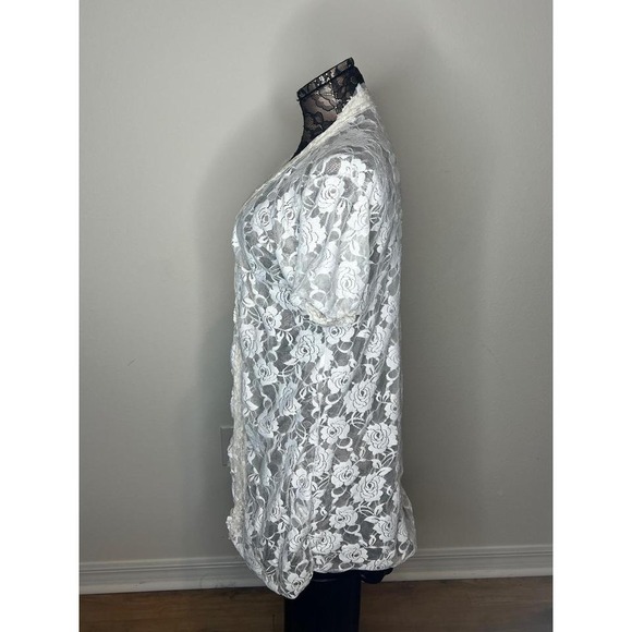 Vintage Floral Lace Cardigan Size S-L - Picture 2 of 5